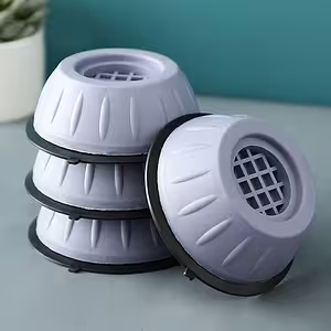 Suport piciorușe antivibrație din cauciuc pentru mașină de spălat și uscător - set 4 bucăți antizgomot și antiderapante