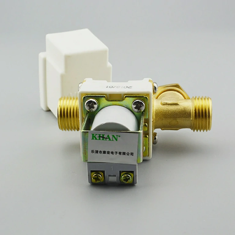 Electrovalvă 12V normal închis, filtru detașabil, protecție plastic, pentru instalații cu apă și aer