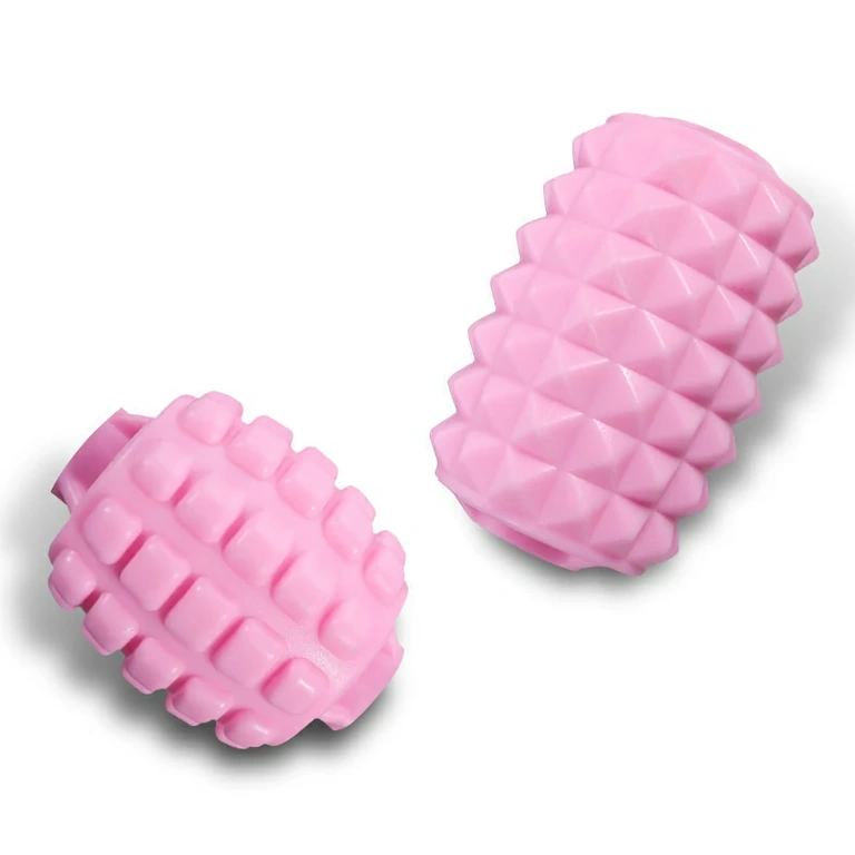 Aparat de masaj ergonomic cu role silicon pentru masaj muscular complet