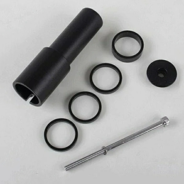 Înălțător tija ghidon din aliaj negru – compatibil universal