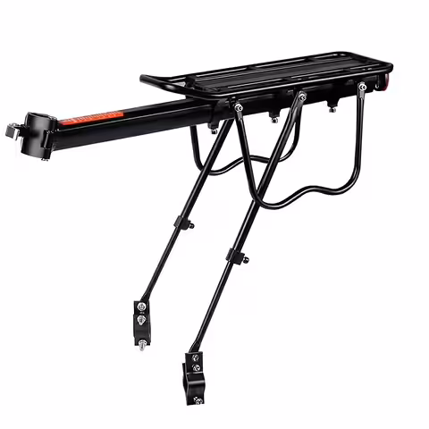 Portbagaj Bicicletă Aluminiu 26, 27.5, 28, 29 inch – Prindere pe Tija Șeii, Suport 50kg