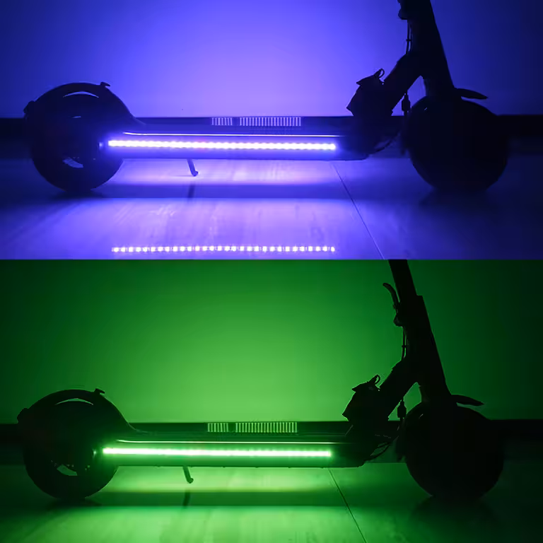Kit lumini LED pentru trotineta electrică – Benzi colorate waterproof cu telecomandă USB