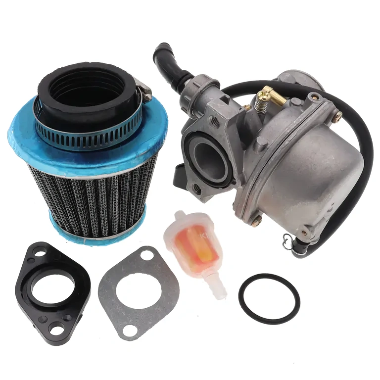 Carburator cu soc manual pentru ATV 70cc, filtru aer și garnituri incluse