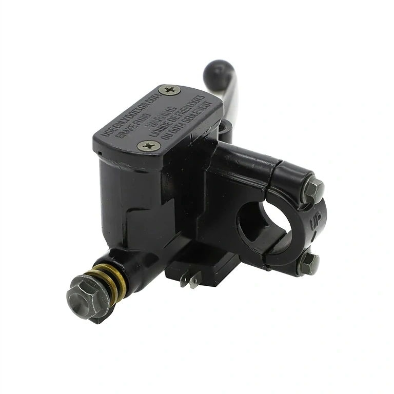 Mâner frână dreapta hidraulic moto Manetă și pompă frână hidraulică partea dreaptă pentru motocicletă sau scuter