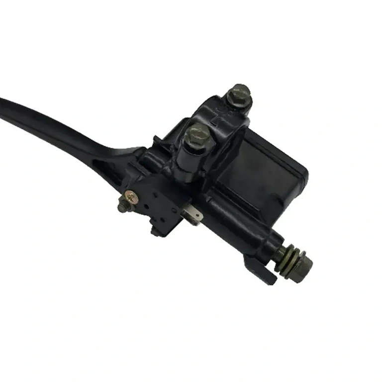 Pompă frână stânga pentru ghidon 22mm Ansamblu manetă + pompă frână hidraulică stânga pentru ghidon de 7/8 inch