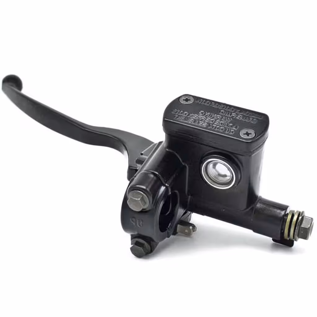 Manetă și pompă frână hidraulică stânga pentru ATV, motocicletă și scuter – Compatibil 50cc–250cc