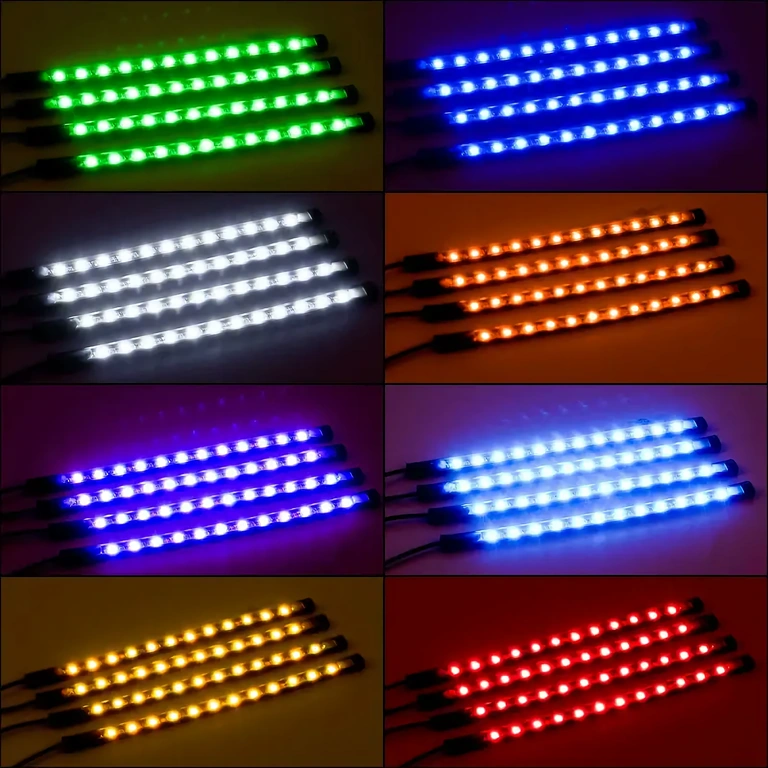 Bandă LED flexibilă pentru iluminare interioară auto