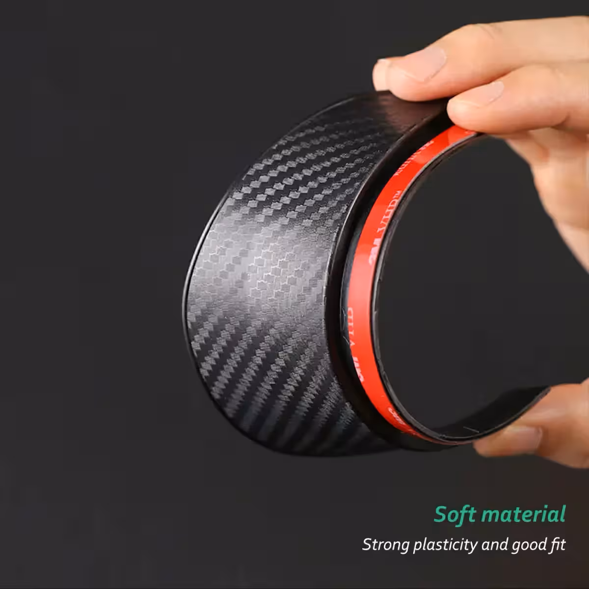 Apărătoare oglindă auto cu fibră de carbon și bandă adezivă 3M