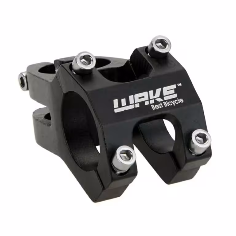 Pipă ghidon scurtă pentru bicicletă MTB – WAKE 31.8 mm aluminiu, neagră