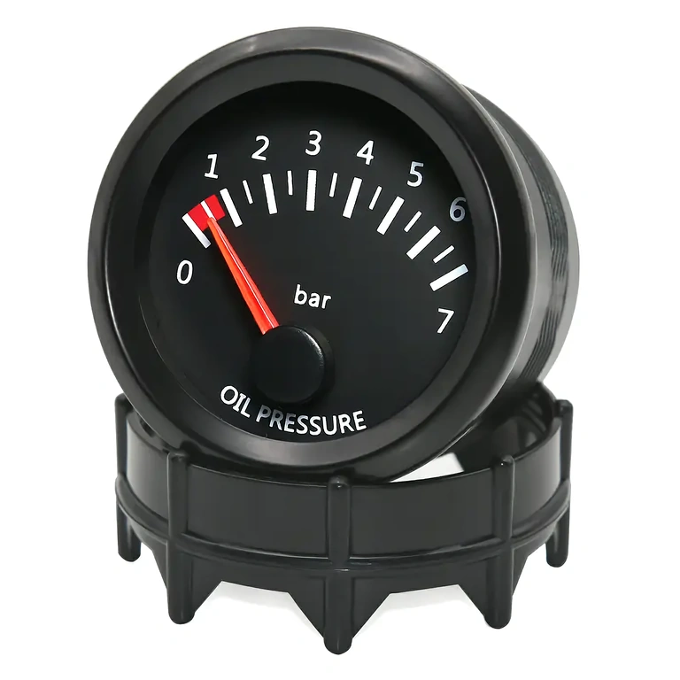 Indicator presiune ulei cu diametru 52 mm, pentru vehicule agricole și utilaje.