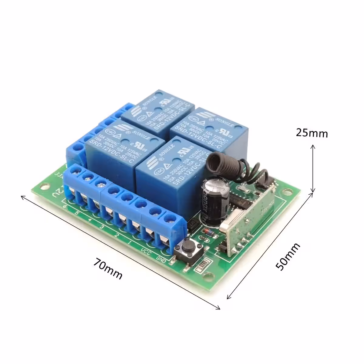 Releu cu telecomandă pentru control ușă de garaj, porti și sisteme de automatizare