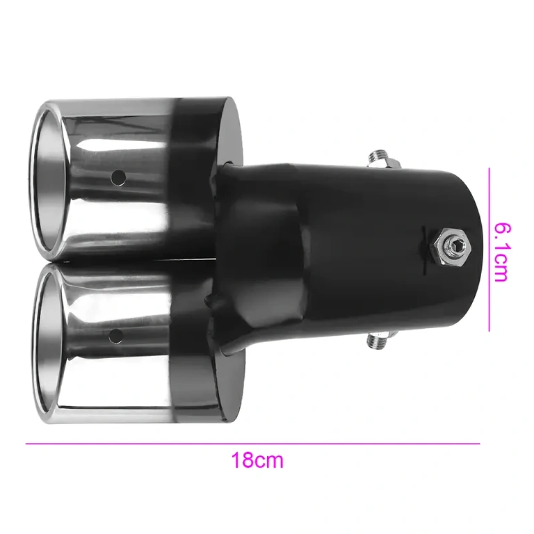 Accesoriu auto sport pentru țeava de evacuare cu ieșiri duble