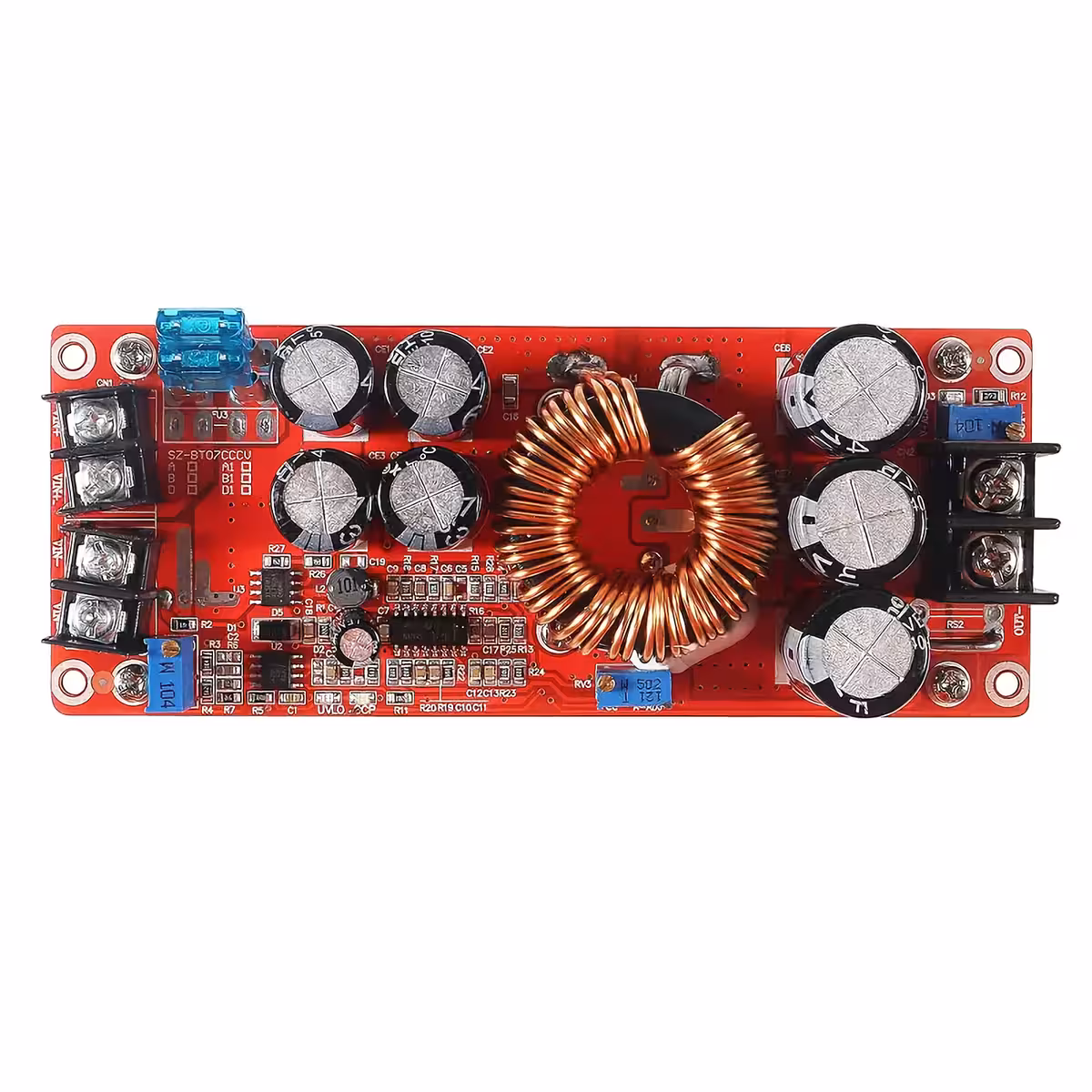 Convertor tensiune DC-DC cu ieșire reglabilă și curent mare pentru motoare