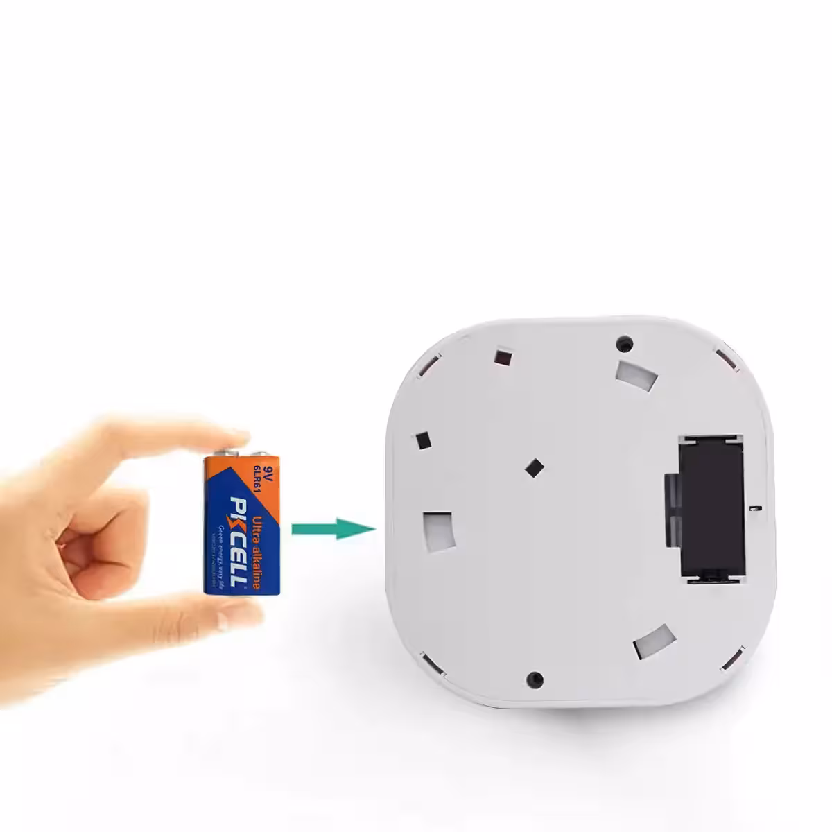 Senzor de fum alimentat cu baterie pentru monitorizare sigură