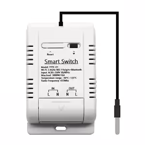 Termostat inteligent WiFi cu senzor temperatură DS18B20 – control automat Tuya Smart, 220V 16A