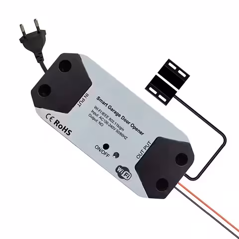 Modul Releu WiFi pentru Porți și Uși de Garaj – Automatizare Tuya, Control din Telefon