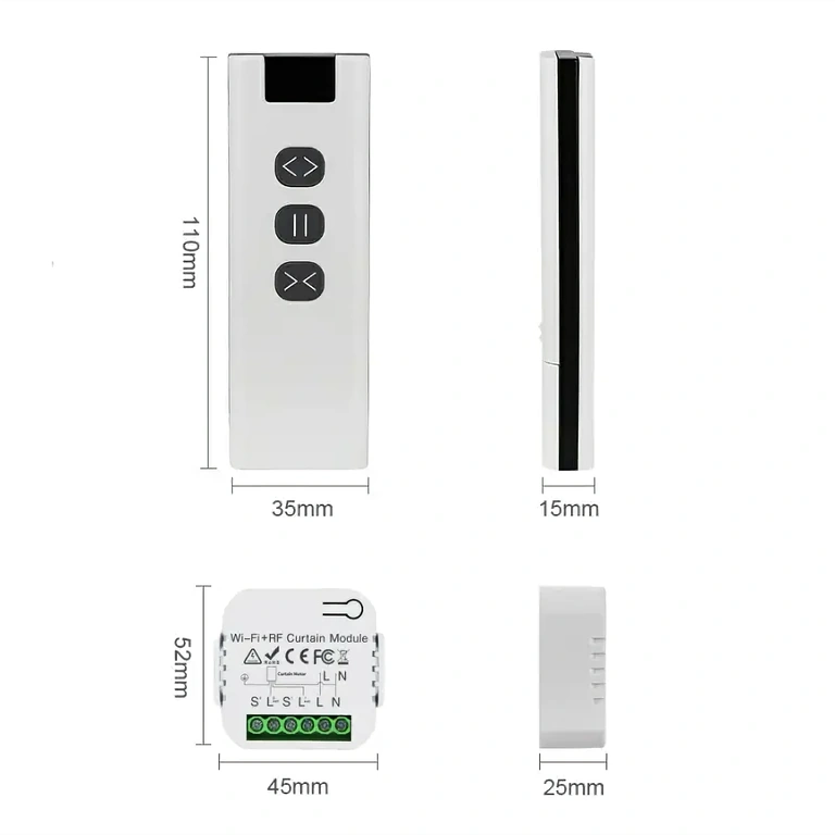 Toate componentele setului: controller, telecomandă și suport telecomandă
