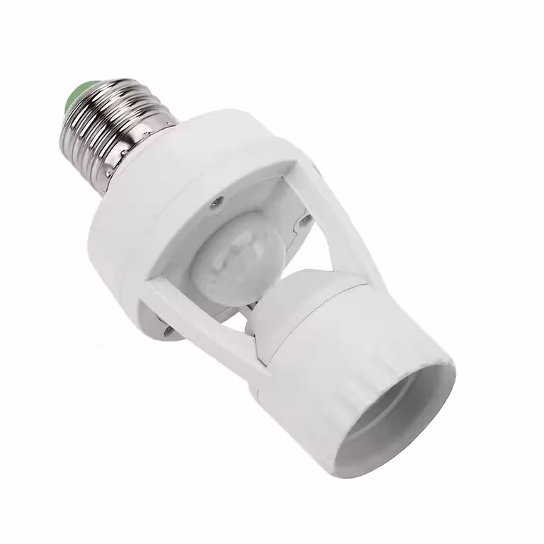 Dulie E27 cu Senzor PIR de Mișcare și Crepuscular – Detectare 360°, Temporizator Reglabil