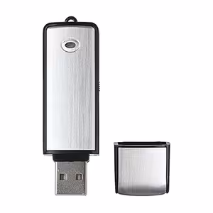 Stick USB / Reportofon Audio Digital 16GB cu Microfon Sensibil și Baterie Reîncărcabilă – 160 Ore Înregistrare