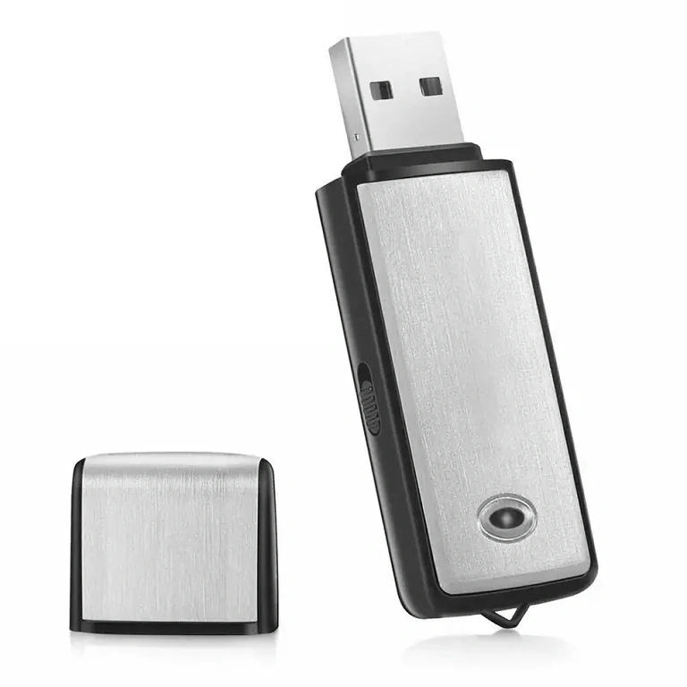 Stick USB cu microfon spion și memorie de 16GB pentru înregistrări discrete