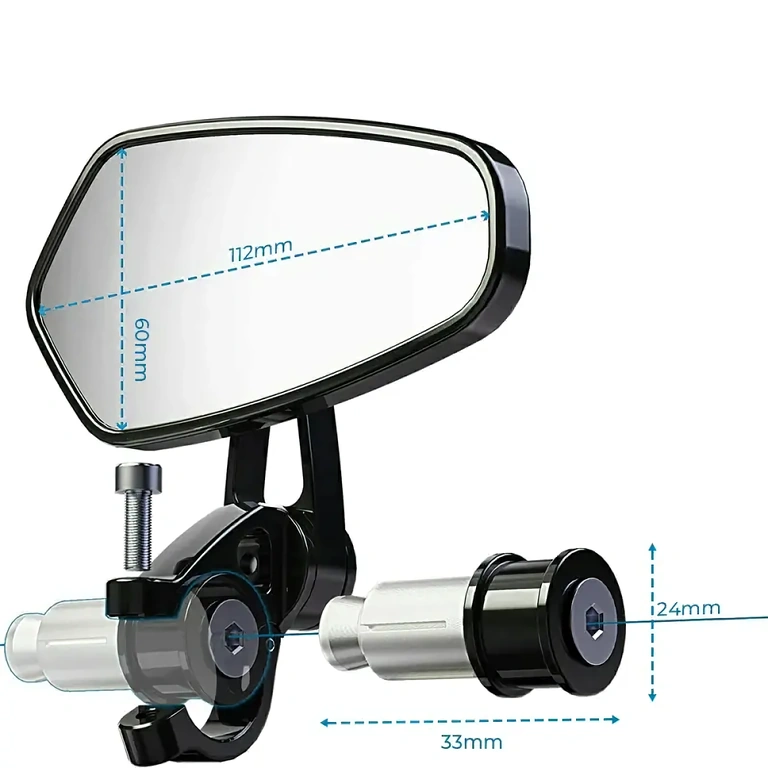 Oglinzi cu aspect sportiv, montabile sub ghidon