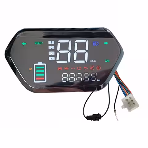 Display Digital LCD Bord pentru Trotinetă, Bicicletă, Scuter Electric, Harley și CityCoco – Compatibil 48V, 60V, 72V