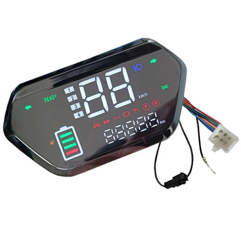 Display digital LCD pentru scuter electric Afișaj digital LCD montat frontal pe un scuter electric