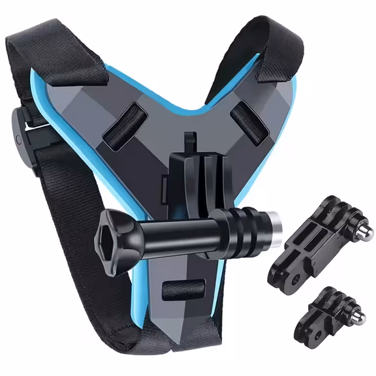 Suport Prindere Cameră GoPro pentru Cască Moto – Fixare Stabilă și Filmare Clară
