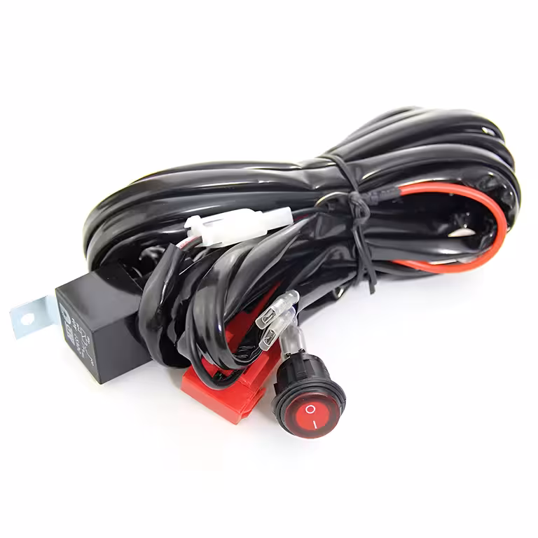 Cablaj Proiectoare LED Auto Moto 12V – Releu 40A, Siguranță 30A, Compatibil LED BAR