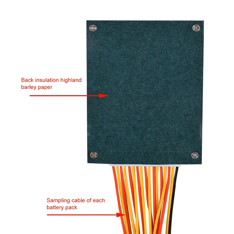 Imagine cu spatele plăcii BMS 16S 60V 40A