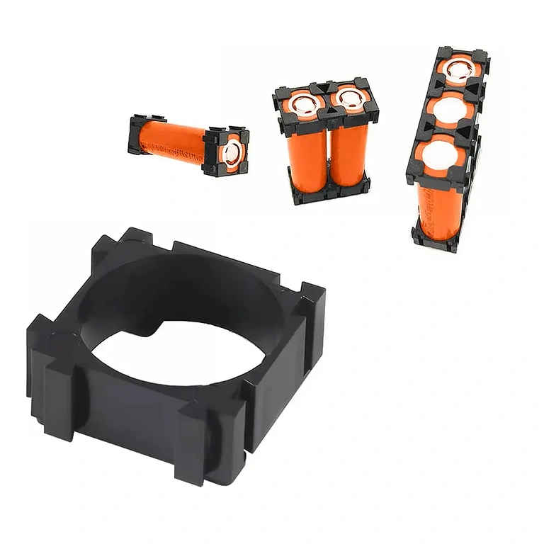 Detaliu close-up al unui suport modular pentru celule 18650 Detaliu close-up al unui suport modular pentru celulă 18650.