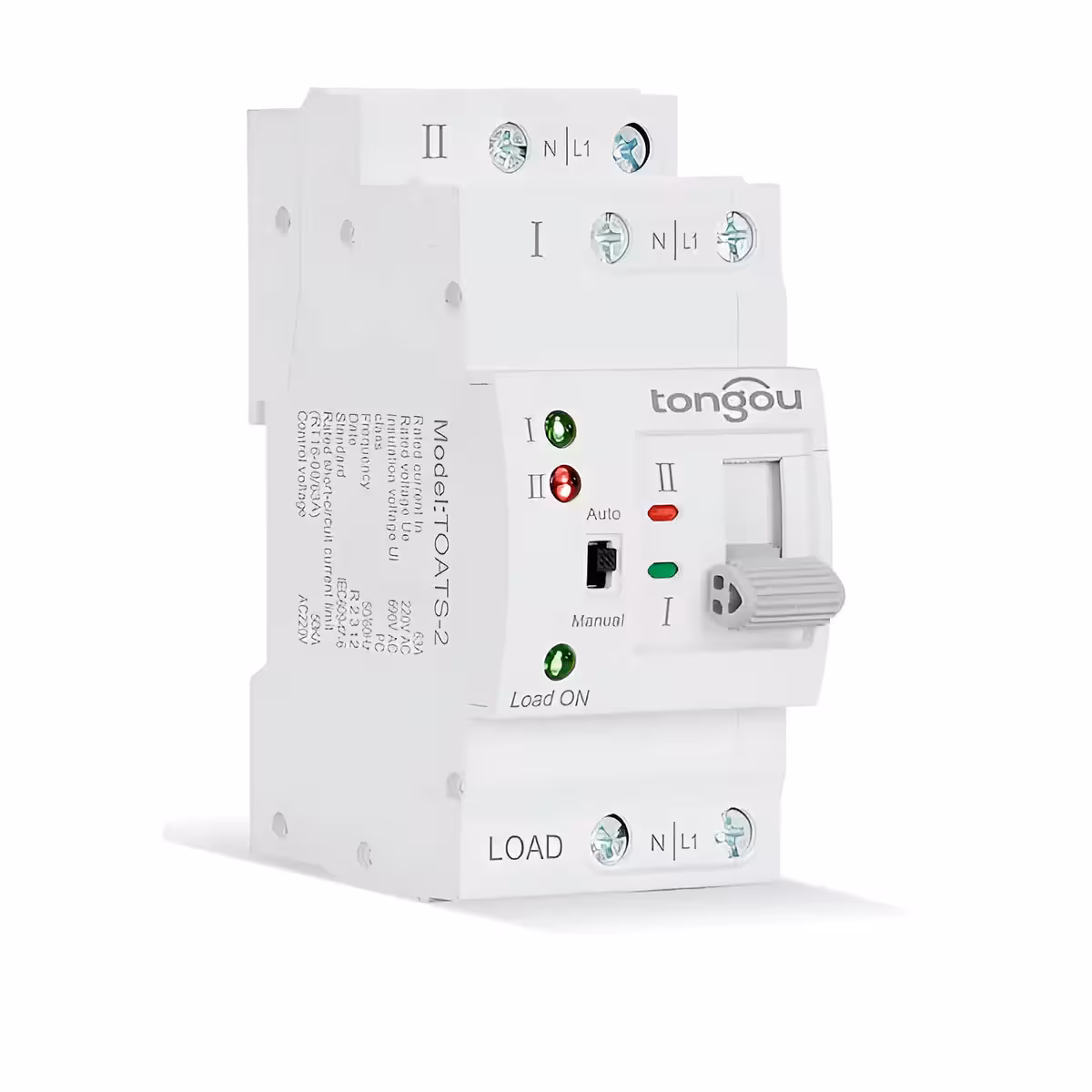 Dispozitiv ATS fotografiat din unghi drept, pentru o perspectivă laterală