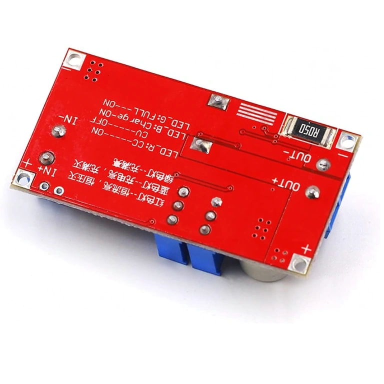 Modul buck converter XL4015 reglabil – imagine din spate