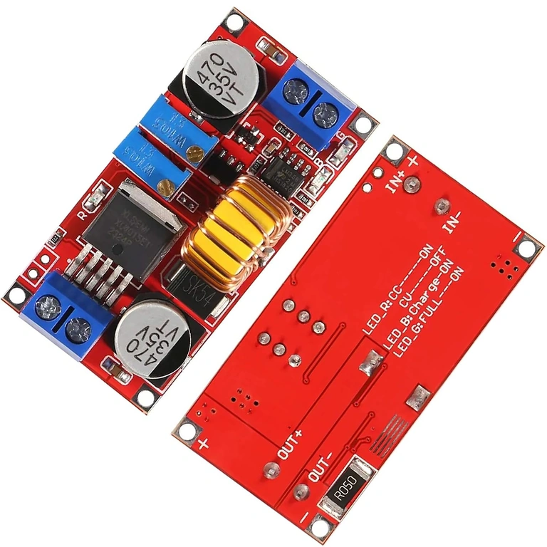 Convertor reglabil XL4015 – vedere de sus