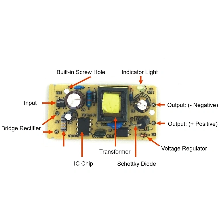 Etichetă tehnică – sursă 5V 2A Informații tehnice de pe eticheta adaptorului de alimentare 5V