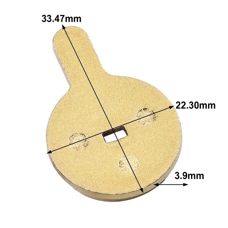 Dimensiuni plăcuțe frână: 33.5 x 22.3 x 3.9 mm