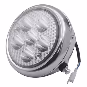 Far LED Rotund 5 Inch pentru Scuter Electric, Moto, Citycoco și Harley - Iluminare 12V-80V