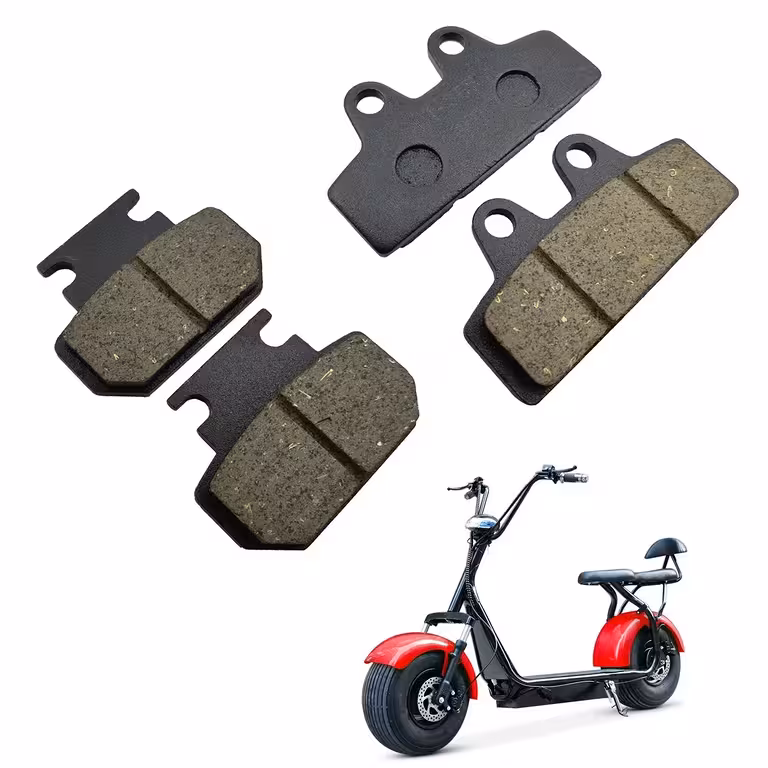 Set plăcuțe frână scuter electric Citycoco Harley – compatibile scuter chinezesc – față / spate