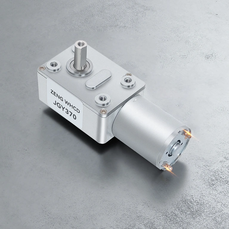 Detaliu al axului profil D din oțel dur al motorului cu reductor 12V