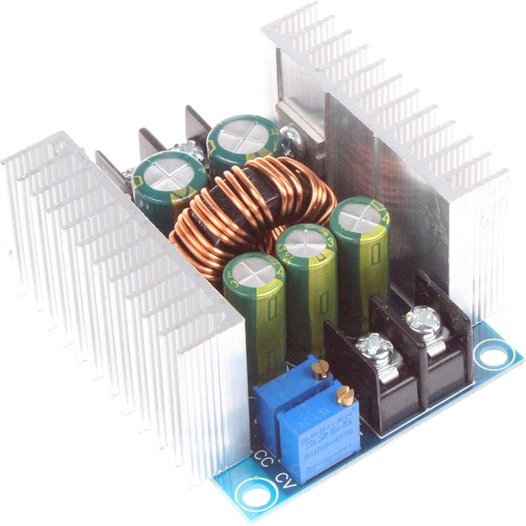 Ajustarea tensiunii și curentului pe modulul CC/CV 20A 300W