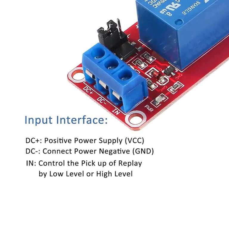 Set module releu 5V cu optocuplor, 1 canal, compatibile Arduino și Raspberry Pi