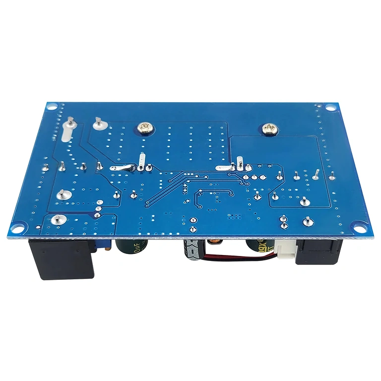 Imagine detaliată a spatelui convertorului DC-DC Step-Down 600W 25A, arătând conectori și elemente de răcire