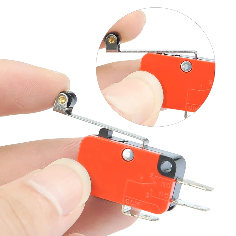 Micro-switch limitator V-156-1C25 – vedere laterală