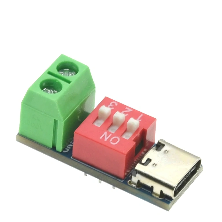 Modul USB-C PD decoy cu selector 5V–20V