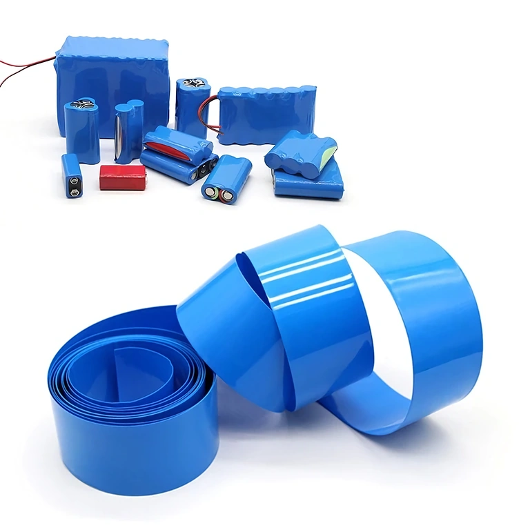 Folie termocontractabilă Cellpack albastră pentru baterii 18650