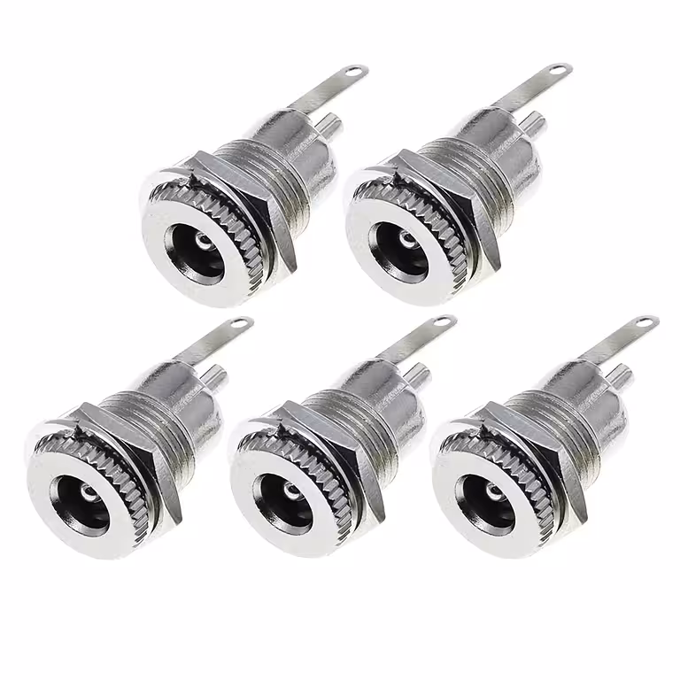 Set 5 bucăți – Mufă Alimentare DC 12V 5.5mm x 2.1mm – Conector Mamă