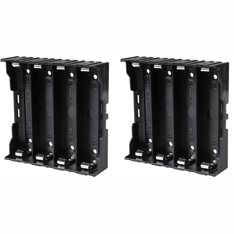 Suport baterie 18650 4 sloturi utilizat în proiect DIY