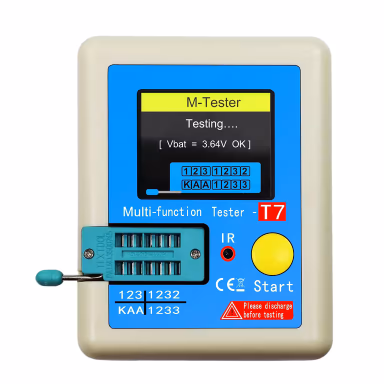 tester tranzistori condensatori diode LCR-T7
